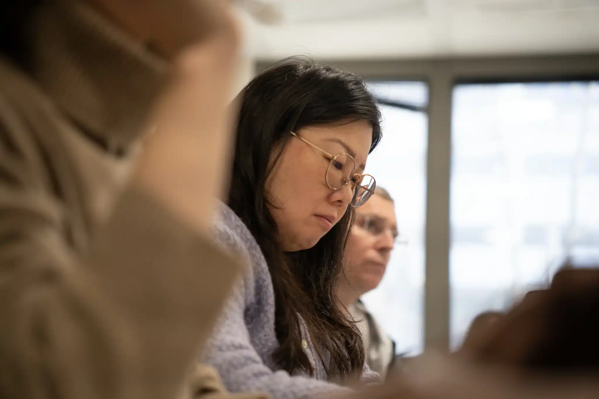 Apprenants concentrés