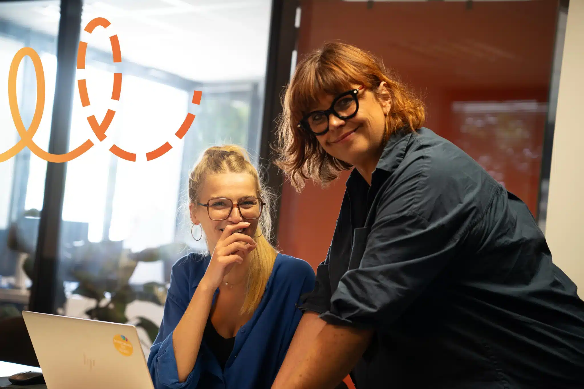 Collaboratrices heureuses