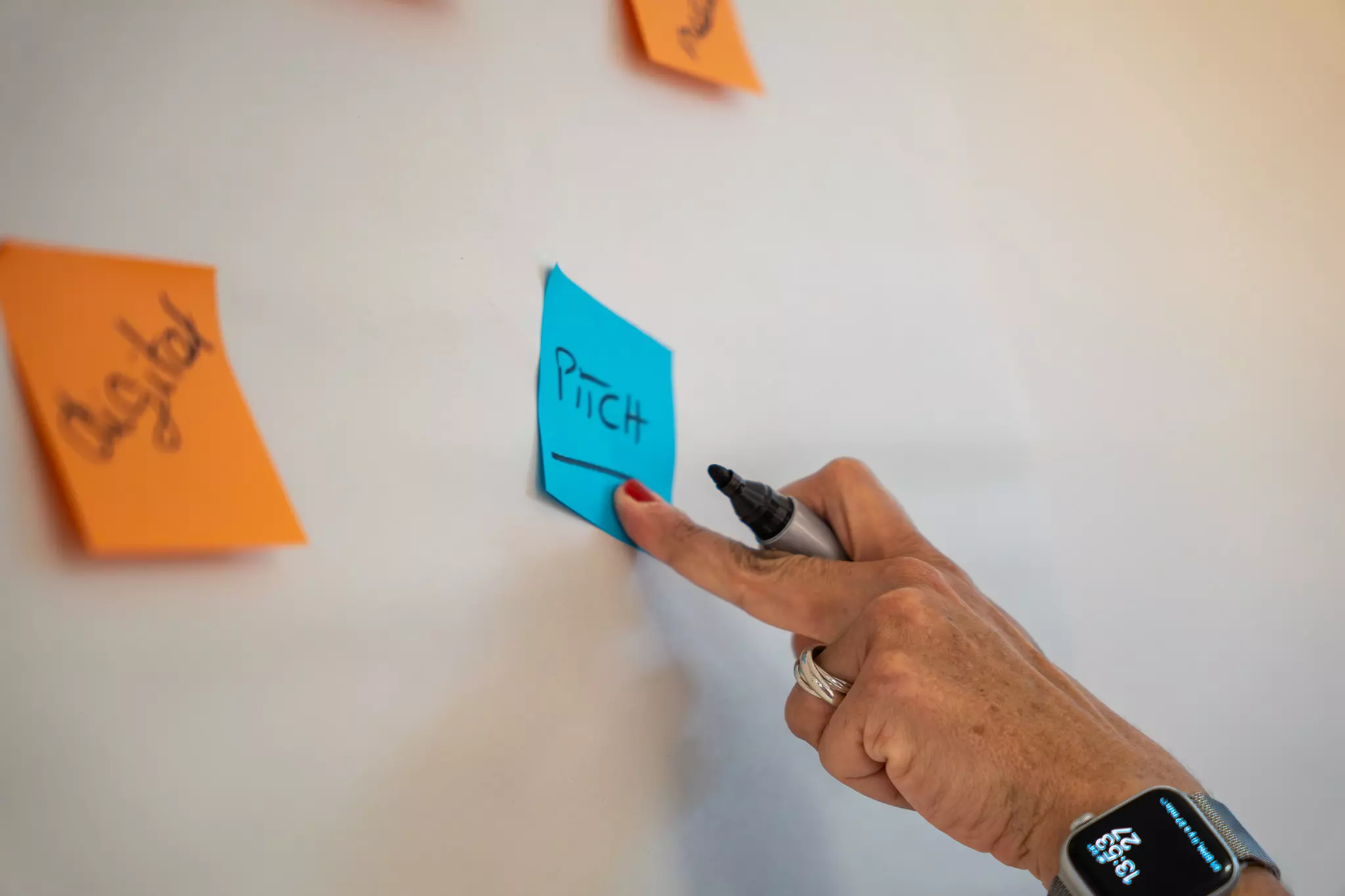 Prise de notes lors d'un team building