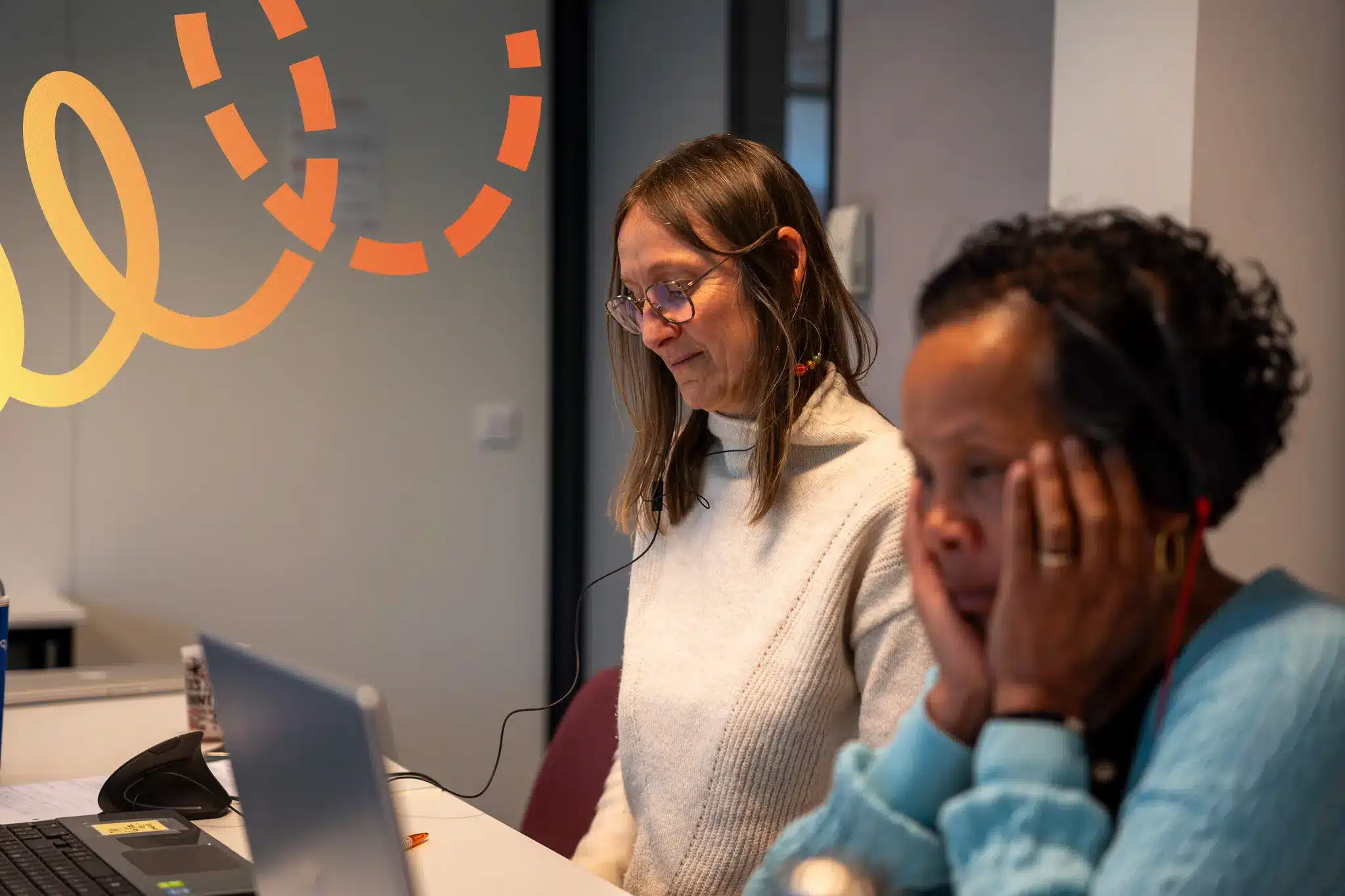 Visio entre collègues